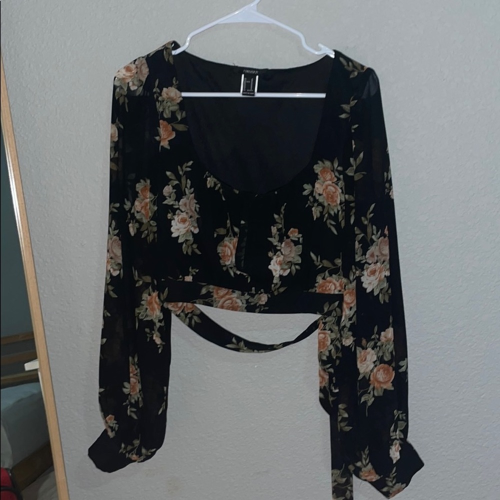 Floral crop top